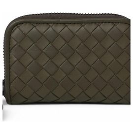 Monedero Intrecciato Bottega Veneta Castaño Caqui