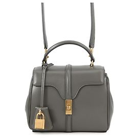 Céline Celine 16 Seize Mini Lederhandtasche Braun