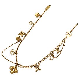 Collier Louis Vuitton plaqué or Doré
