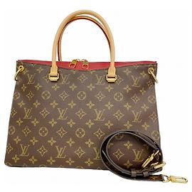 Borsa Louis Vuitton Monogram Pallas Marrone Fuschia