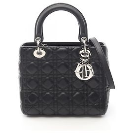 Borsa Christian Dior Lady Dior Medium Nero