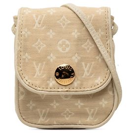 Bolsa Louis Vuitton Monogram Mini Lin Pochette Cancun Bege Outro
