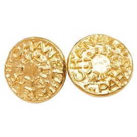 Orecchini Chanel Vintage Logo D'oro