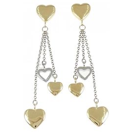 Tiffany & Co Pendientes Tiffany Multi Heart Drop Dorado