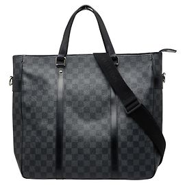Sac cabas Louis Vuitton Damier Graphite Tadao Noir
