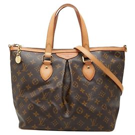 Louis Vuitton Monogram Palermo PM Handbag Brown