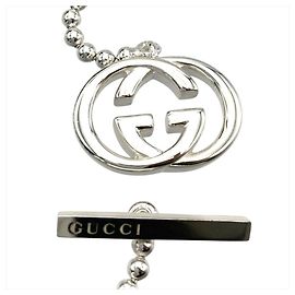 Collar de cadena de bolas con Interlocking G de Gucci Plata