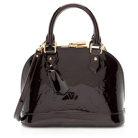 Louis Vuitton Monogram Vernis Alma BB Satchel Rot