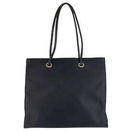 Yves Saint Laurent Nylon Tote Bag Blue