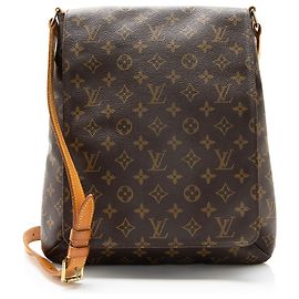 Bolsa de ombro Louis Vuitton Vintage Monogram Canvas Musette Salsa GM Marrom