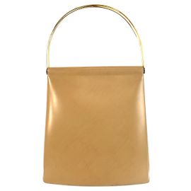 Cartier Trinity Leather Handbag Shoulder Bag Brown Beige