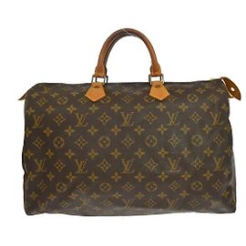 Louis Vuitton Speedy Monogram Canvas 40 Castaño