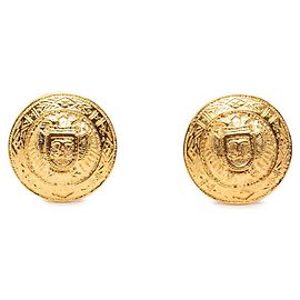 Orecchini a clip Chanel Vintage Coco Mark D'oro
