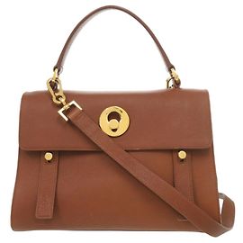 Bolsa Muse Two Yves Saint Laurent Marrom