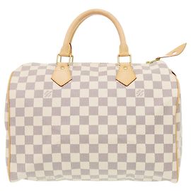 Bolsa Louis Vuitton Speedy 30 Damier Azur Branco