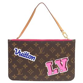 Louis Vuitton Neverfull Pouch Pink Monogram