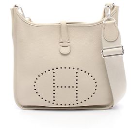 Hermès Borsa a Spalla Hermes Evelyne 3 Trois PM Beige