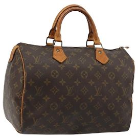 LOUIS VUITTON Bolsa Monogram Speedy 30 M41526 LV Auth 177832A Monograma