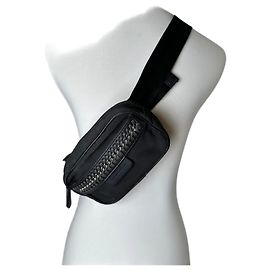 Stella Mc Cartney Borsa a tracolla in nylon vintage Stella McCartney Nero Argento Nero