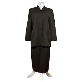 Chloé Ensemble Blazer et Pull en Laine Vintage Chloe Vert Olive Foncé M Vert