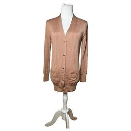Vintage Chloé Viskose-Strickjacke Altrosa XXL Pink