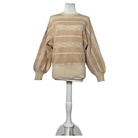 Vintage Dior Mohair Strickpullover Beige Creme M Beige