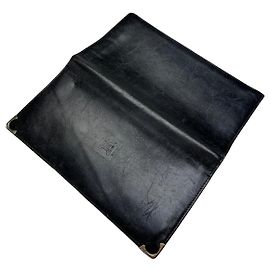 Céline Portafoglio in pelle vintage Celine nero e oro Nero