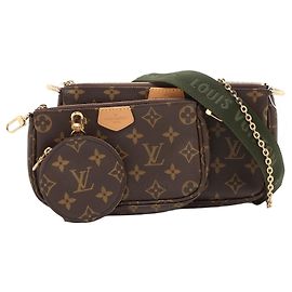 Louis Vuitton Pochette Multi Accessori in Tela Crossbody Monogram Marrone