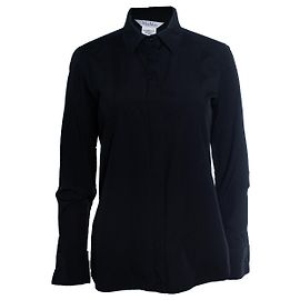 Max Mara, camicia nera con polsini alla francese Nero