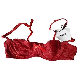Autre Marque Aubade Red Lace Bra Red