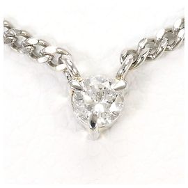 Autre Marque Collar de platino con acento de diamante Otro