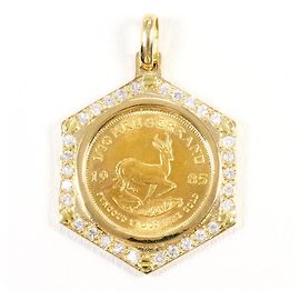 Autre Marque Pendentif en or jaune 18K et diamant Doré