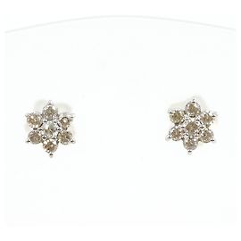 Autre Marque PT900 Platinum Diamond Stud Earrings Other