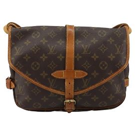Louis Vuitton Saumur Monogram Canvas 30 Marron