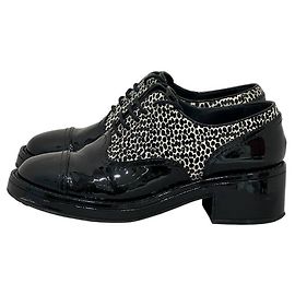 Chanel Leopard Print Patent Leather Heeled Derby  EU 38 Pre-owned Other