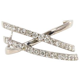 Autre Marque 18K Weißgold Diamantring Golden