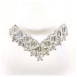 Autre Marque Platin 900 Ring mit Diamant Andere