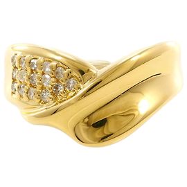 Autre Marque 18K Gelbgold Diamantring Golden