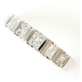 Autre Marque PT900 Platinum Diamond Band Ring Other