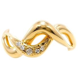 Autre Marque 18K Gelbgold-Ring mit Diamant Golden
