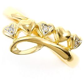 Autre Marque 18K Gelbgold-Ring mit Diamant Golden