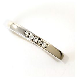 Autre Marque Anel de banda de platina e diamante Outro
