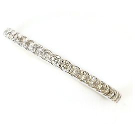 Autre Marque PT900 Platinum Band Ring with Diamond Other