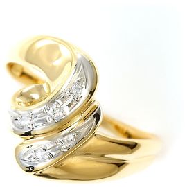 Autre Marque PT900 Platin- und 18K Gelbgold Ring Golden Andere