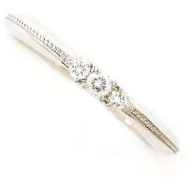 Autre Marque Platin-Ring mit rosa Turmalin und Diamant Pink Andere