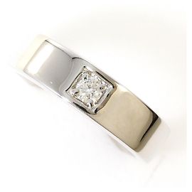Autre Marque 18K Weißgold-Ring mit Diamant Golden