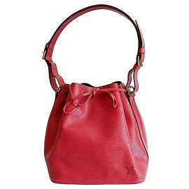 Louis Vuitton Noé Epi Leather Handbag - Red Red
