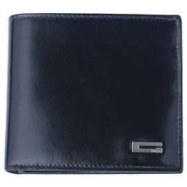 Gucci Bifold Wallet Compact G Logo Black Other