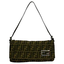 Fendi Baguette Shoulder Bag Beige
