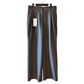 Lacoste weite graue Wollhose Grau